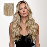 SCHMUTZIGE BLONDE HIGHLIGHTS (18A/613A) NAHTLOSE CLIP-INS