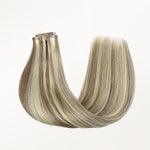 Golden Blonde Highlights (8/22) Seamless Clip-Ins (130g-150g) – 100% Remy Human Hair by GOO GOO Hair.
