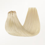 Platinum Blonde (60A) Seamless Clip-Ins (130g-150g) – 100% Remy Human Hair by GOO GOO Hair.