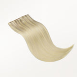 Platinum Blonde Balayage (17/22/60) Seamless Clip-Ins (130g-150g) – 100% Remy Human Hair by GOO GOO Hair.