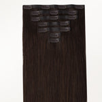 Chocolate Brown (4A) Seamless Clip-Ins [Clearance] _100% Remy Human Hair.