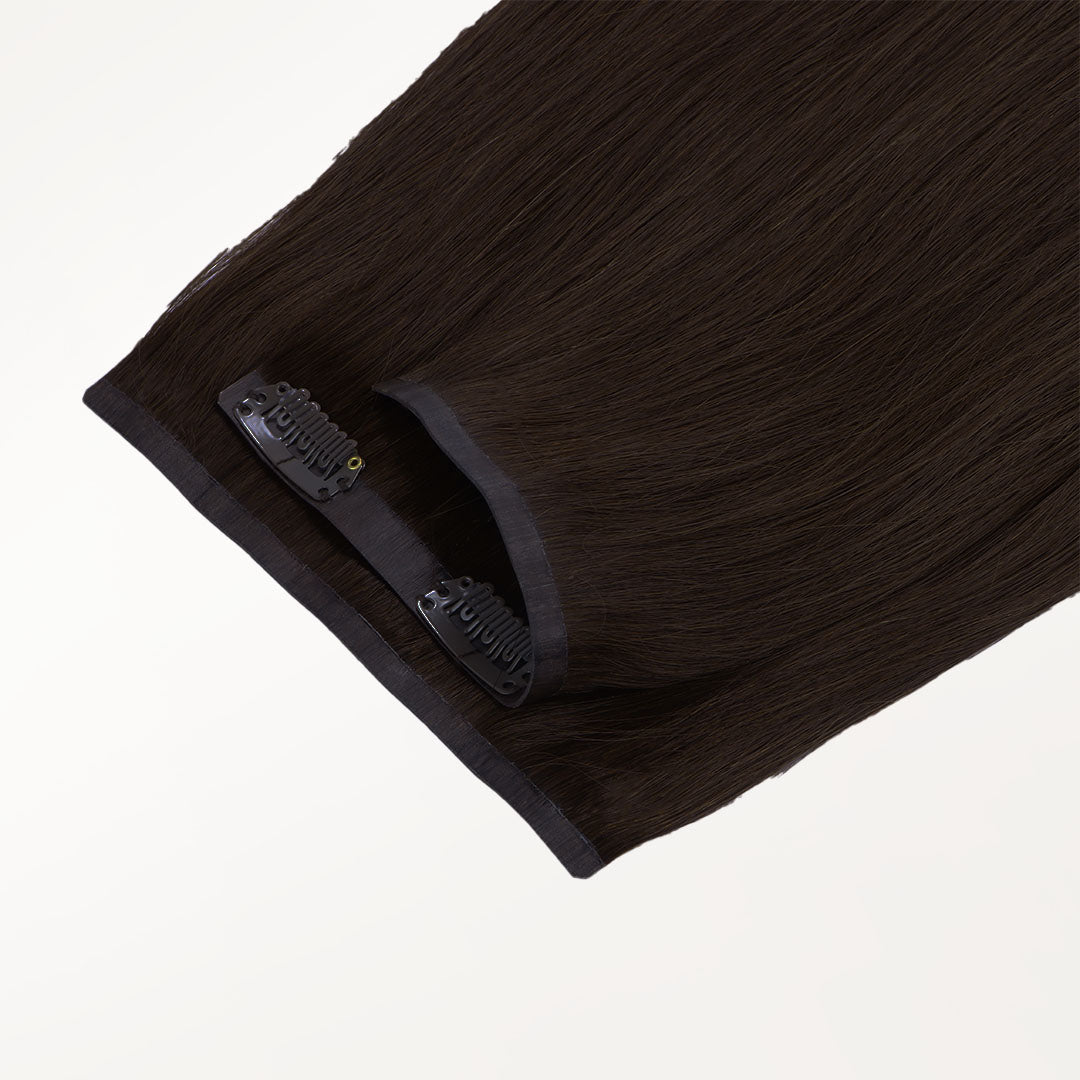 Chocolate Brown (4A) Seamless Clip-Ins [Clearance] _100% Remy Human Hair.