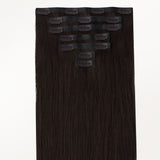 Light Brown (2A) Seamless Clip-Ins [Clearance] _100% Remy Human Hair.