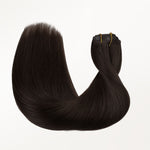Light Brown (2A) Seamless Clip-Ins [Clearance] _100% Remy Human Hair.