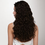 Dark Brown (2) Elf Curly Clip-in Hair Extensions (120-150g)_100% Remy Human Hair.