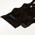 Dark Brown (2) Elf Curly Clip-in Hair Extensions (120-150g)_100% Remy Human Hair.