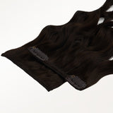 Dark Brown (2) Elf Curly Clip-in Hair Extensions (120-150g)_100% Remy Human Hair.