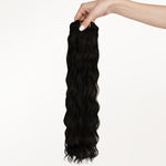 Natural Black (1B) Elf Curly Clip-in Hair Extensions (120-150g)_100% Remy Human Hair.