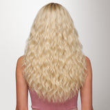 Platinum Blonde (22H) Elf Curly Clip-in Hair Extensions (120-150g)_100% Remy Human Hair.