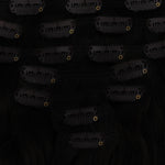 Jet Black (1) Elf Curly Clip-in Hair Extensions (120-150g)_100% Remy Human Hair.