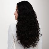 Jet Black (1) Elf Curly Clip-in Hair Extensions (120-150g)_100% Remy Human Hair.