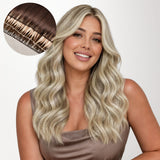 BLEACH BLONDE BALAYAGE (3/8/613) Einnähen von Haarverlängerungen