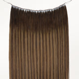  Caramel Blonde Balayage (4/27/4) Feather Weft Hair Extension (50g-60g)_100% Remy Human Hair extensions and accessories.