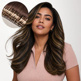  Ash Blonde Highlights (17A/60A) Feather Weft Hair Extension (50g-60g)_100% Remy Human Hair extensions and accessories.