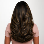  Ash Blonde Highlights (17A/60A) Feather Weft Hair Extension (50g-60g)_100% Remy Human Hair extensions and accessories.