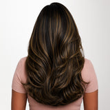  Ash Blonde Highlights (17A/60A) Feather Weft Hair Extension (50g-60g)_100% Remy Human Hair extensions and accessories.