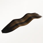  Ash Blonde Highlights (17A/60A) Feather Weft Hair Extension (50g-60g)_100% Remy Human Hair extensions and accessories.