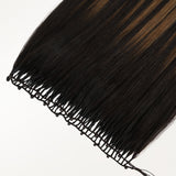  Ash Blonde Highlights (17A/60A) Feather Weft Hair Extension (50g-60g)_100% Remy Human Hair extensions and accessories.