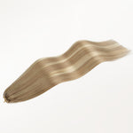  Natural Blonde Balayage (18ET90A) Feather Weft Hair Extension (50g-60g)_100% Remy Human Hair extensions and accessories.