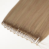  Natural Blonde Balayage (18ET90A) Feather Weft Hair Extension (50g-60g)_100% Remy Human Hair extensions and accessories.
