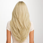  Platinum Blonde (60A) Feather Weft Hair Extension (50g-120g)_100% Remy Human Hair extensions and accessories.