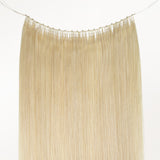  Platinum Blonde (60A) Feather Weft Hair Extension (50g-120g)_100% Remy Human Hair extensions and accessories.