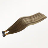 Bleach Blonde Balayage (3/8/613) Flat Tip Hair Extensions 50-120g