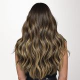 Caramel Blonde Balayage (4/27/4) Flat Tip Hair Extensions 60g_100% Remy Human Hair.