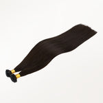 Dark Brown (2) Flat Tip Hair Extensions 60g_100% Remy Human Hair.