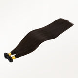Dark Brown (2) Flat Tip Hair Extensions 60g_100% Remy Human Hair.