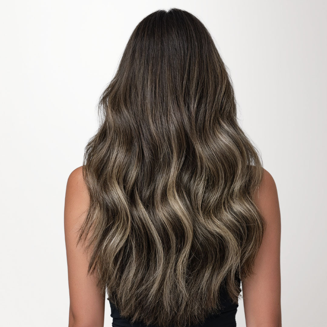 Honey Blonde Balayage (4/26/4) Flat Tip Hair Extensions 60g_100% Remy Human Hair.