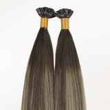 Honey Blonde Balayage (4/26/4) Flat Tip Hair Extensions 60g_100% Remy Human Hair.