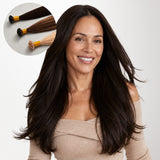 Light Brown (2A) Flat Tip Hair Extensions 50-60g