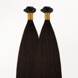 Light Brown (2A) Flat Tip Hair Extensions 50-60g