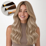 Natural Blonde Balayage (18ET90A) Flat Tip Hair Extensions 50-60g