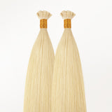 Platinum Blonde (60A) Flat Tip Hair Extensions 50-60g