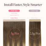  Natural Black (1B) Freedom Tape-Ins 50-100g-100% Remy Human Hair extensions and accessories.