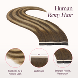  Natural Black (1B) Freedom Tape-Ins 50-100g-100% Remy Human Hair extensions and accessories.
