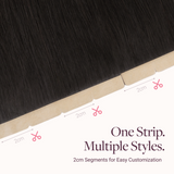  Natural Black (1B) Wide Tape-Ins 50-100g-100% Remy Human Hair extensions and accessories.