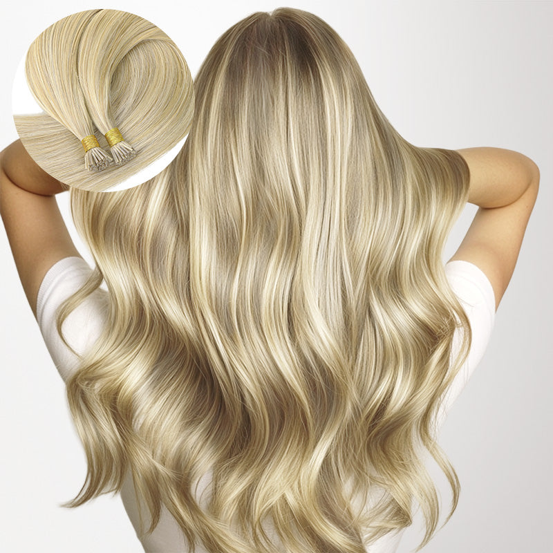 Light Blonde Highlights (16/22A) I-Tip Set