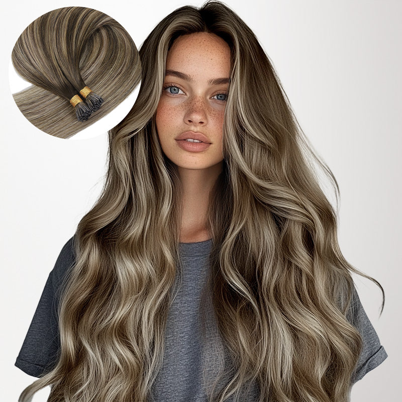 Honey Blonde Balayage (4/26/4) I-Tip Set