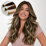 Bleach Blonde Balayage (3/8/613) Flat Tip Hair Extensions 50-120g