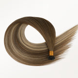 Bleach Blonde Balayage (3/8/613) Flat Tip Hair Extensions 50-120g
