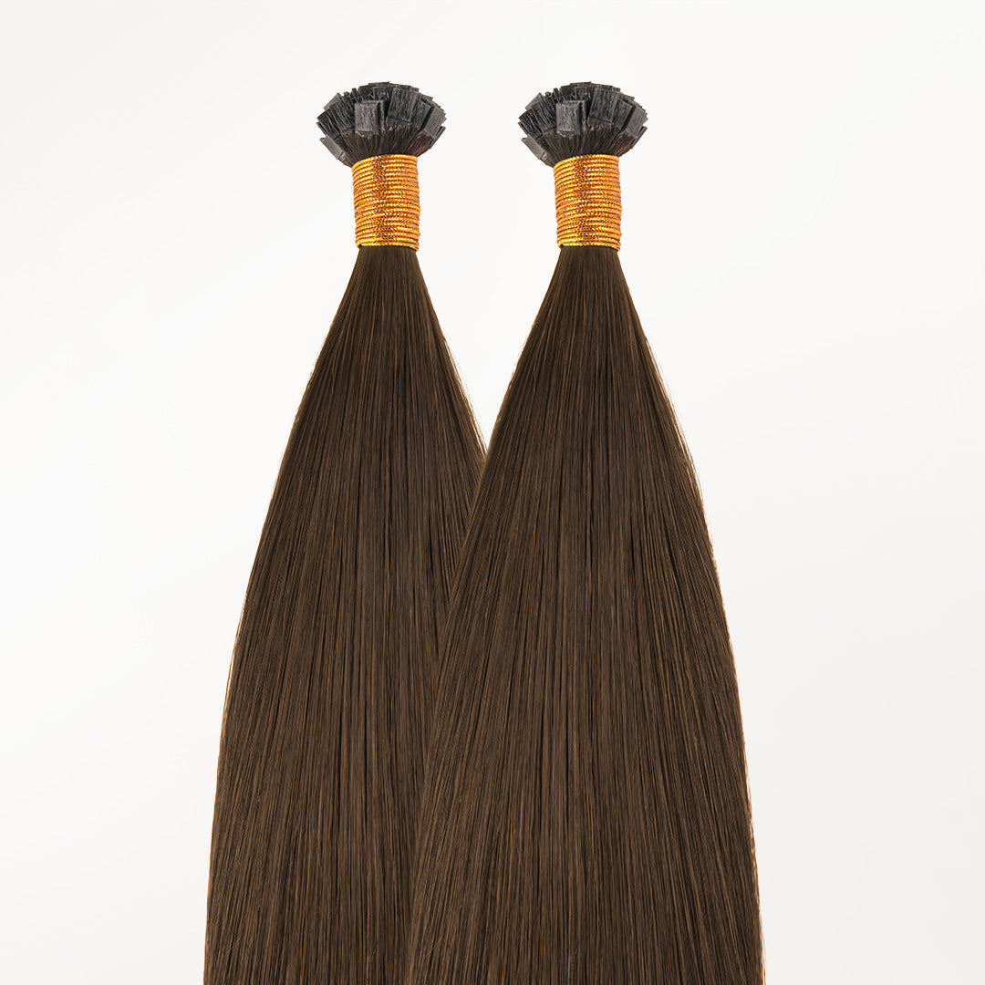  Golden Blonde Highlights (8B/60B) Flat Tip Hair Extensions 50-60g_100% Remy Human Hair extensions and accessories.