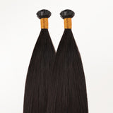  Light Brown (2A) Flat Tip Hair Extensions 50-60g_100% Remy Human Hair extensions and accessories.