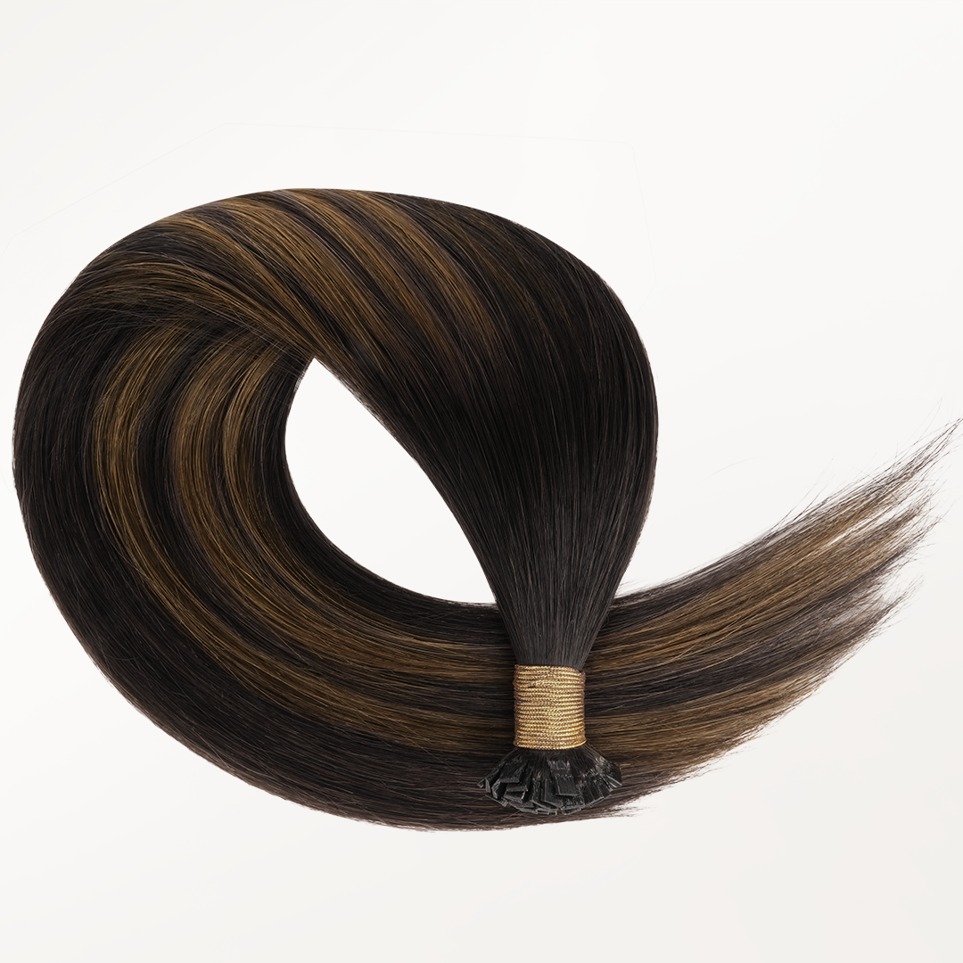  Bleach Blonde Balayage (3/8/613) Flat Tip Hair Extensions 50-60g_100% Remy Human Hair extensions and accessories.