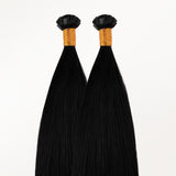 Jet Black (1) Flat Tip Hair Extensions 50-60g