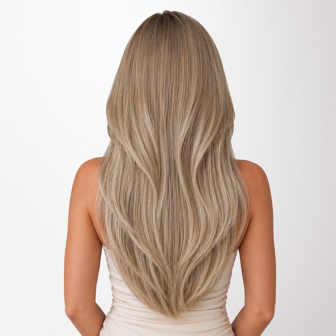  Natural Blonde Balayage (18ET90A) Flat Tip Hair Extensions 50-60g_100% Remy Human Hair extensions and accessories.