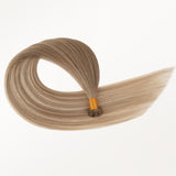  Natural Blonde Balayage (18ET90A) Flat Tip Hair Extensions 50-60g_100% Remy Human Hair extensions and accessories.
