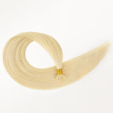  Platinum Blonde (60A) Flat Tip Hair Extensions 50-60g_100% Remy Human Hair extensions and accessories.